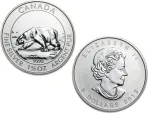 2013 Canadian Silver Polar Bear 1.5 oz Coin .9999 Fine