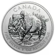 2013 Canadian Silver Wood Bison 1 oz Coin .9999 Fine
