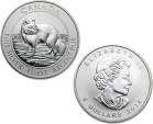 2014 Canadian Silver Arctic Fox 1.5 oz Coin .9999 Fine