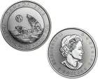 2016 Canadian Howling Wolves 3/4 oz Silver Coin