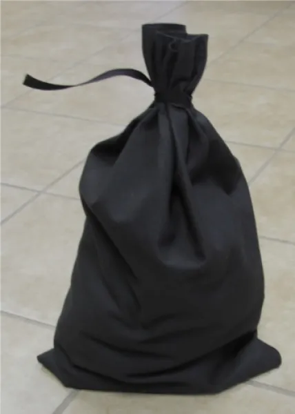 Black Canvas Blank Money Bag 12x19 100% Cotton CANVAS_MONEY_BAG_12x19_BLACK