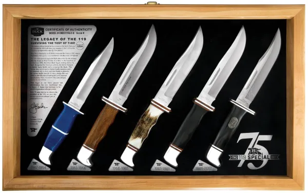 Buck 11249historical Collectors Set knives CMBO119LE