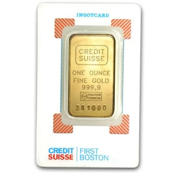 Credit Suisse 1 Oz Gold Bar .9999 Fine (In Assay) CREDIT_SUISSE_GOLD_BAR_1_OZ