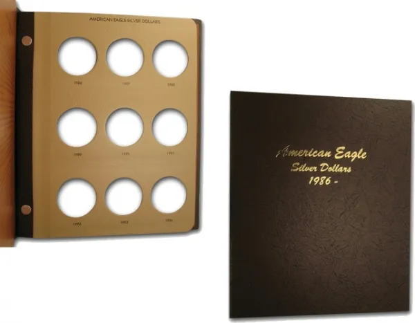 Dansco Album 7181 for American Eagle Silver Dollars DANSCO_SILVER_EAGLE_ALBUM_7181