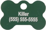 Red Dog Bone Pet I.D. Collar Tag