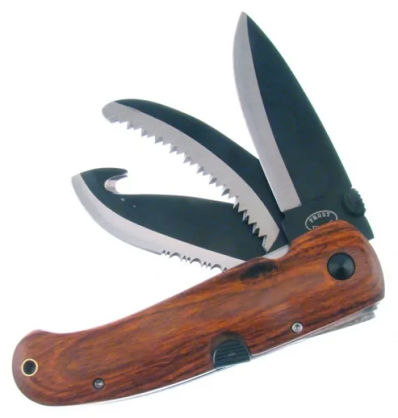 Frost Grizzly Skinner Red Knives F16180PW