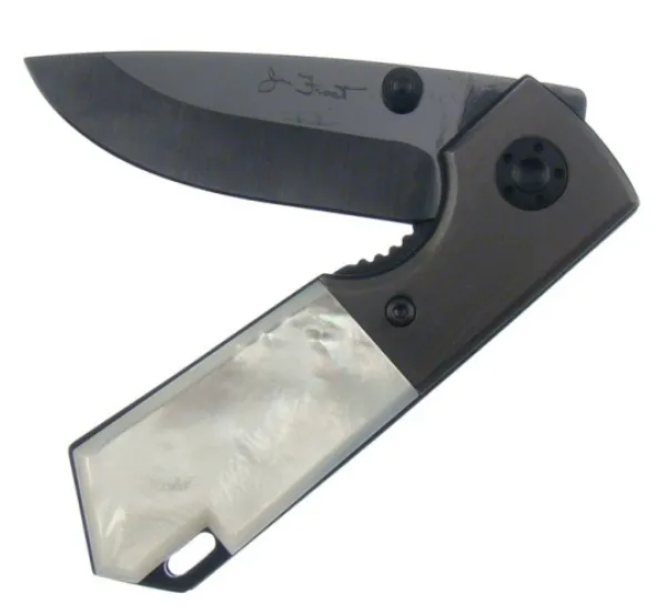 Frost Black Ceramic Linerlock Knives F18296P