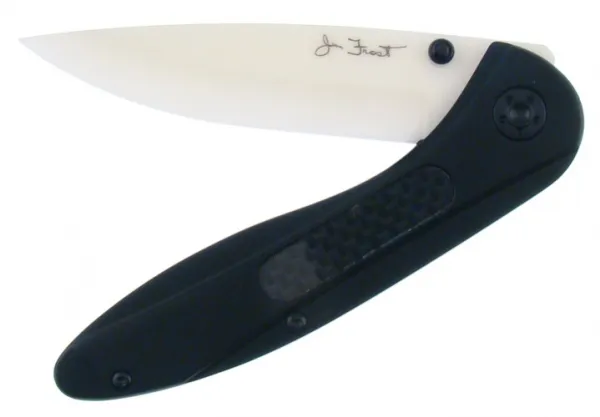 Frost White Ceramic Linerlock Knives F18298CF