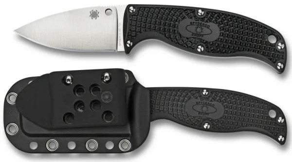 Spyderco Enuff-blk Hdnl-clip Point knives FB31CPBK