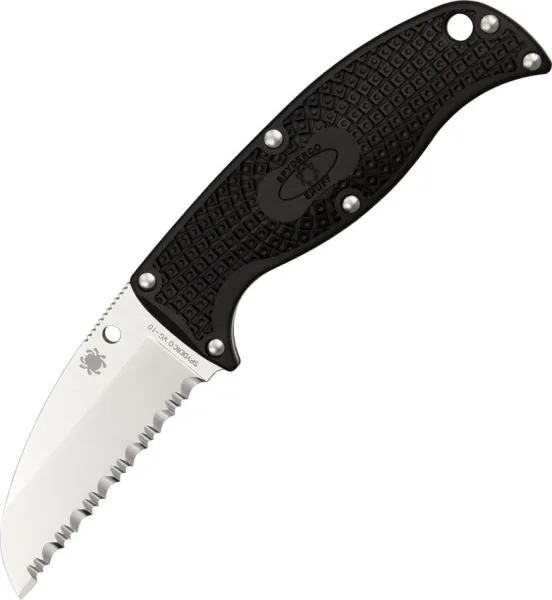 Spyderco Enuff-blk Hndl-sheepsfoot knives FB31SBK