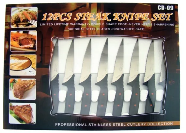 Frost Twelve Piece Steak Knife Set Knives FCD09