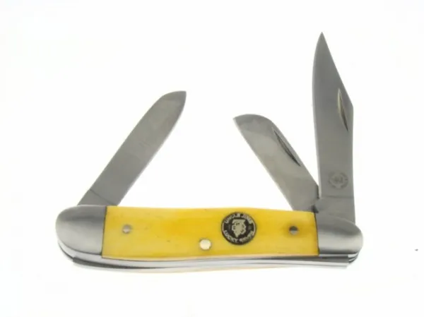 Frost Swayback 3-Blade Yellow Knives FL7195BNSB3