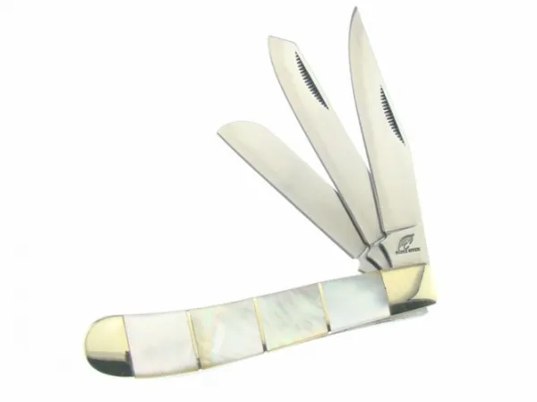 Frost Cutlery Trapper MOP knives FOC532MOP3