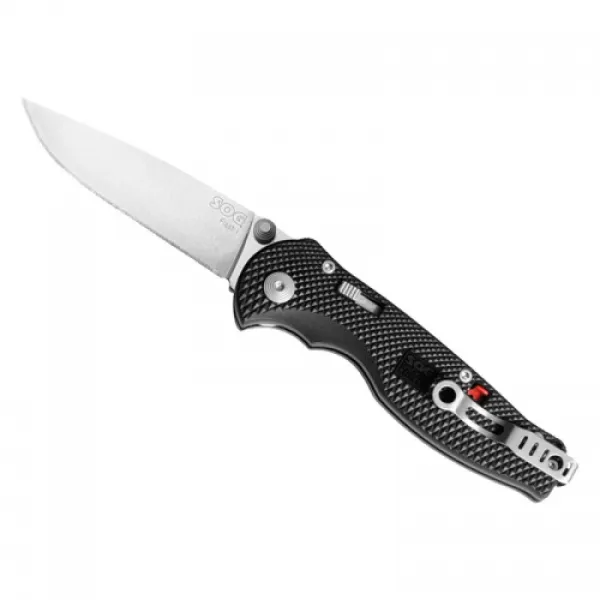 SOG Flash I- Straight Edge Satin knives FSA7-CP