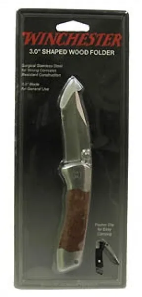 Winchester Shaped Wood Folder knives - multitools G0307