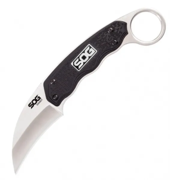 SOG Gambit-sheepsfoot-satin knives GB1001-CP