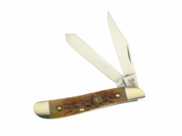 HandR H&R Peanut Antiquee Green Bone Knives HR402AGB