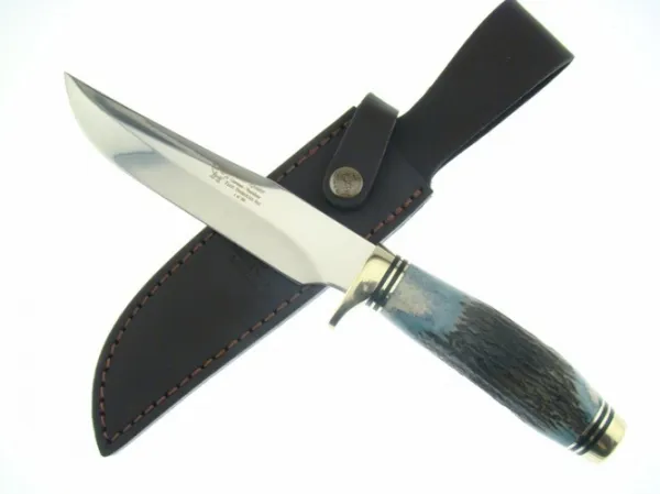 HandR Stag Bowie Blue Knives HR4801BLS