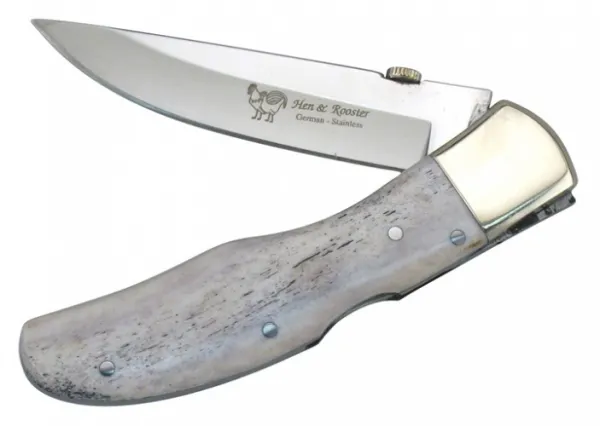 HandR H&R Lockback Polished Stag. Knives HR5031PS