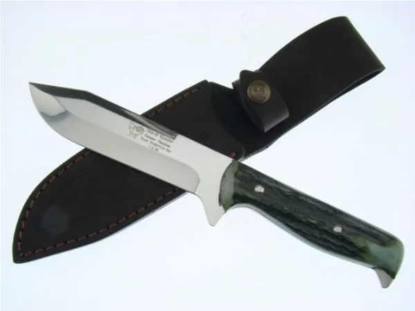 HandR H&R Stag Bowie Green. Knives HR5035GDS