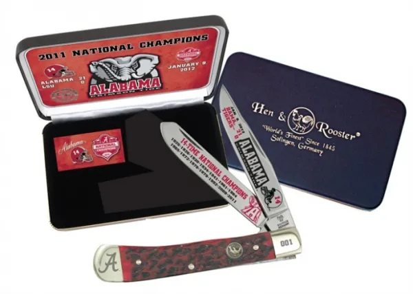 HandR Alabama National Champs 2011 Knives HRALNC11
