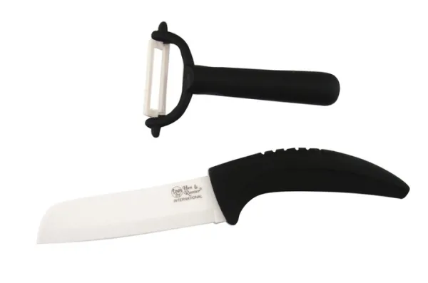 HandR H&R Two Piece Ceramic Santoku Knives HRI024