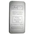 Johnson Matthey 10 oz Silver Bar .999 Fine