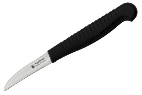 Spyderco Mini Paring Plain Edge Black knives K09PBK
