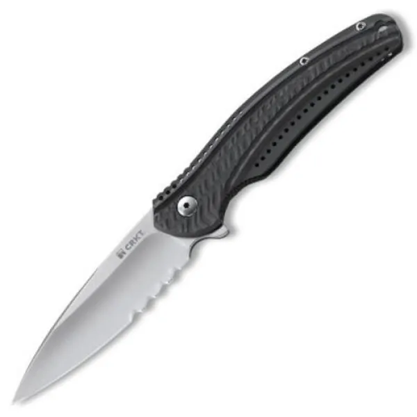 Columbia River Ken On Ripple Lg Gr Serrate Knives K406GXS