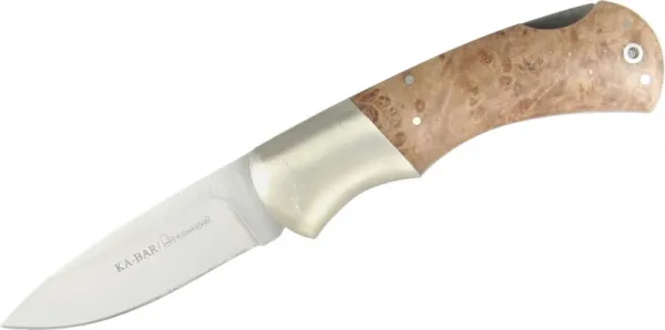 Ka-Bar Technocut Brown Maple Burl Knife KT2605