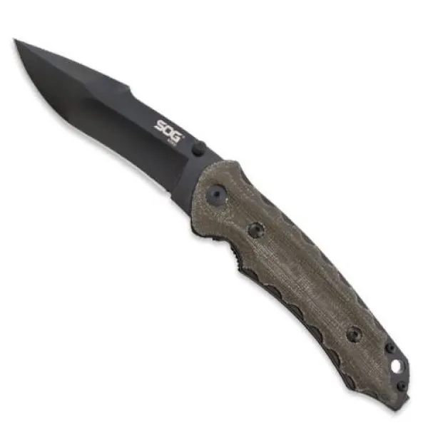 SOG Kiku Small Folding Black Tini knives KU-1002
