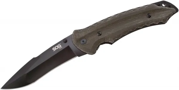 SOG Kiku Large Folding Black Tini knives KU-1012