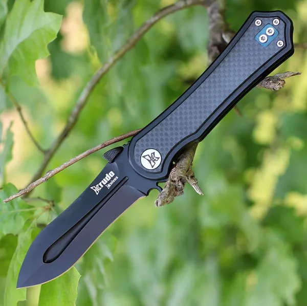Krudo Drastik Folder Black-silver knives KWST247