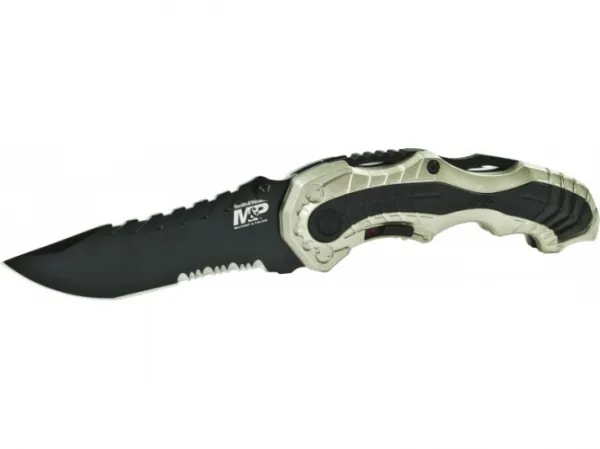 Smith and Wesson M&p Champagne Serrated Knives MP6CNS