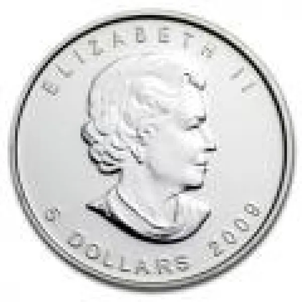 2009 1 oz Silver Canadian Maple Leaf Coin NADIAN_2009_SILVER_MAPLE_LEAF_1_OZ