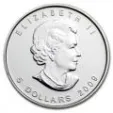 2009 1 oz Silver Canadian Maple Leaf Coin