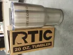 RTIC 20 oz. Tumber Stainless Steel with Name Laser Engraving
