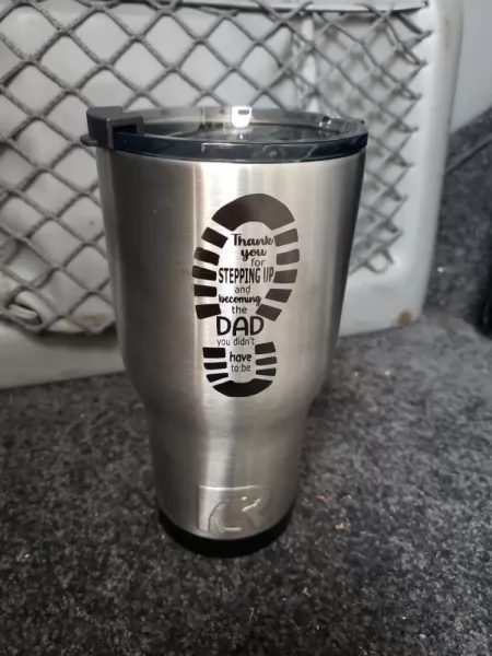Step Dad - Stepped Up Dad RTIC Tumbler Stepped_Up-Dad_RTIC_30oz