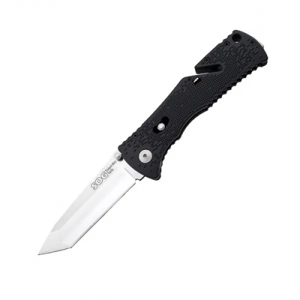 SOG TRIDENT MINI PL TANTO SATIN TF-26 KNIFE