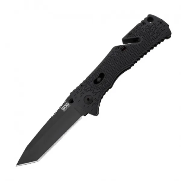 SOG Trident Mini Strt Tanto Blk knives TF27-CP