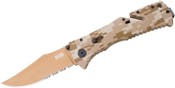 SOG Trident 1-2ser Cop Tini Ds Tan knives TF5-CP