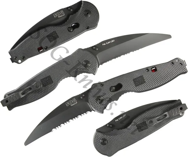 SOG FLASH RESCUE BLACK TINI TFSA-6 KNIFE