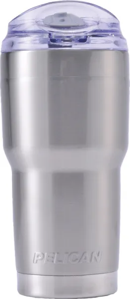 Pelican 22 Oz Tumbler-silver-slide Lid cases TRAV-SD22-SLV