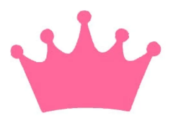 Princess Crown Pink Vinyl Decal 10x10 vinyl_princess_crown_decal_10_pink