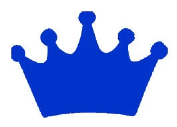 Princess Crown Blue Vinyl Decal 8x8 vinyl_princess_crown_decal_8_blue