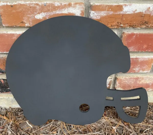Wooden Football Helmet Wall Art Pediment 17x17 Black wood_wall_pediment_football_helmet_17x17_black