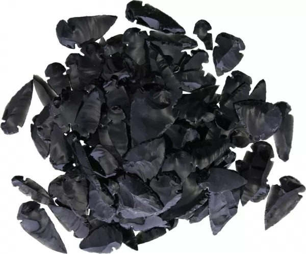 Arrowhead Black Obsidian Arrowhead Asst AAH06