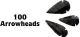 Arrowhead Black Obsidian Arrowhead Asst - AAH06L