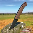 ABKT TAC Night Stalker Linerlock Tan knives AB007T