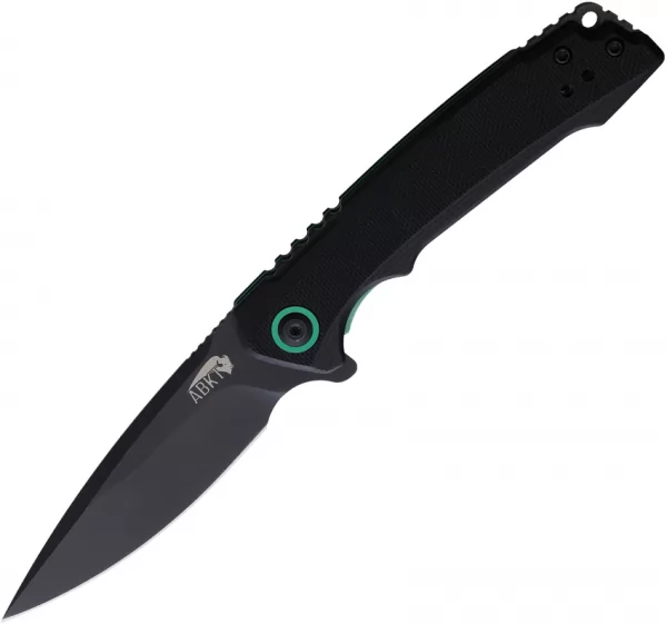 ABKT TAC AB Elite Linerlock Blk-Grn knives AB1045BG